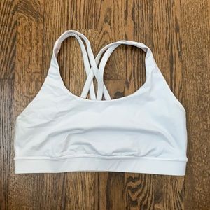 Lululemon energy white sports bra
